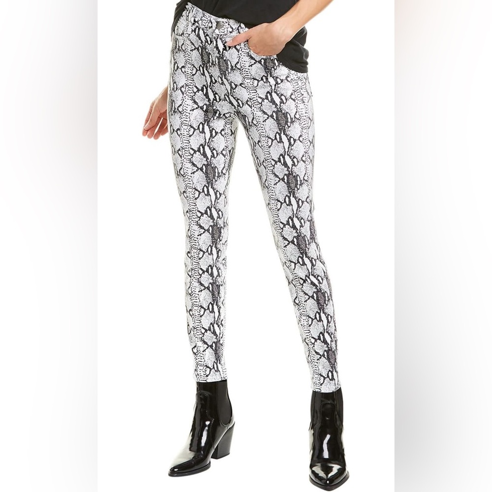 Frame Denim - High-rise Cigarette Jean in Python - Size 25